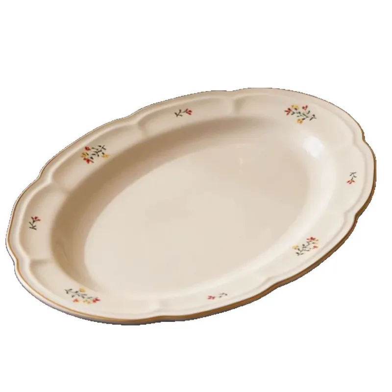 Service de table en porcelaine à motif floral tableware view 5