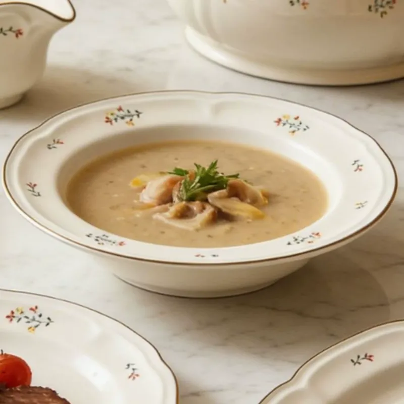Service de table en porcelaine à motif floral tableware view 12