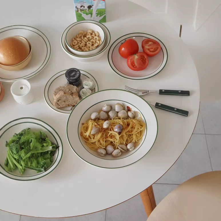 Prato de salada de porcelana tableware view 2
