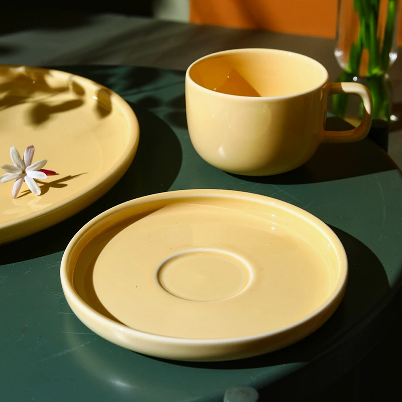 Porcelain Mug with Saucer tableware view 4