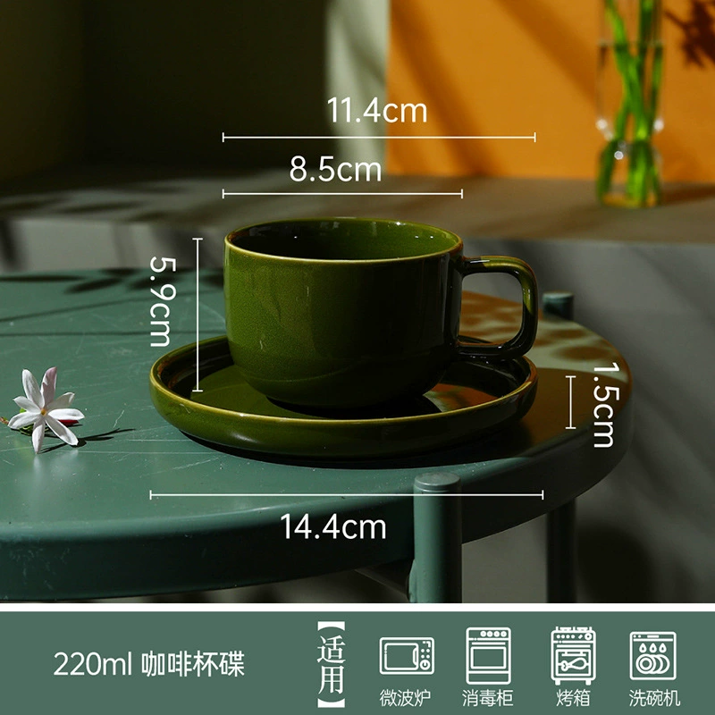 Porcelain Mug with Saucer tableware view 7