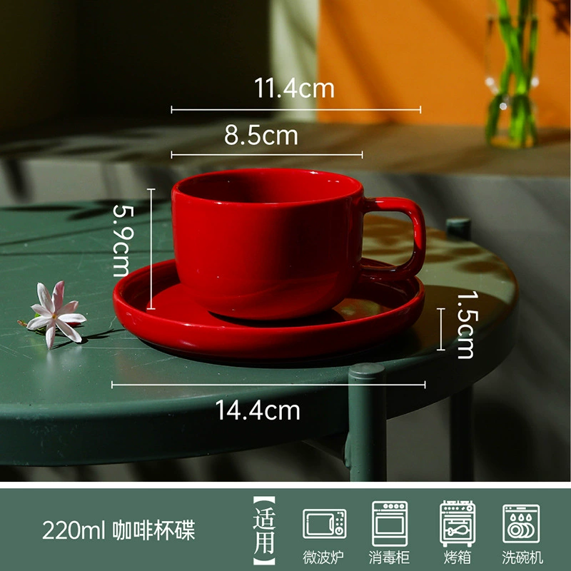 Porcelain Mug with Saucer tableware view 8