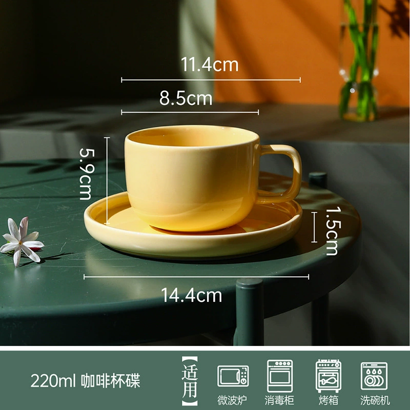 Porcelain Mug with Saucer tableware view 9