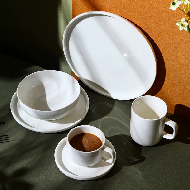 Porcelain Dinnerware Set with Coffee Cup