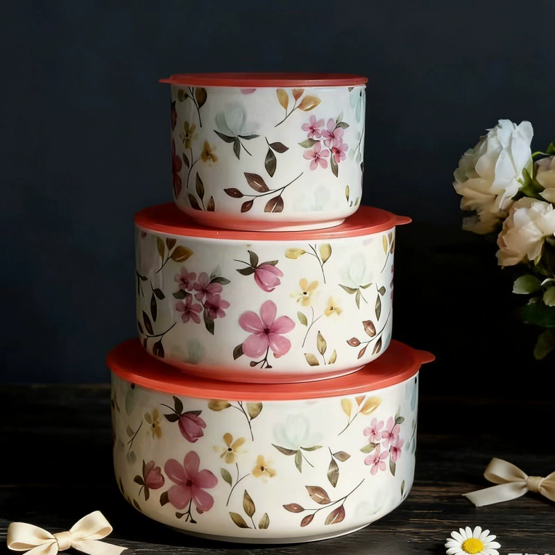 Porcelain Storage Bowl Set