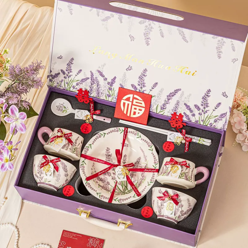 Service de vaisselle en porcelaine pour cadeau de mariage tableware