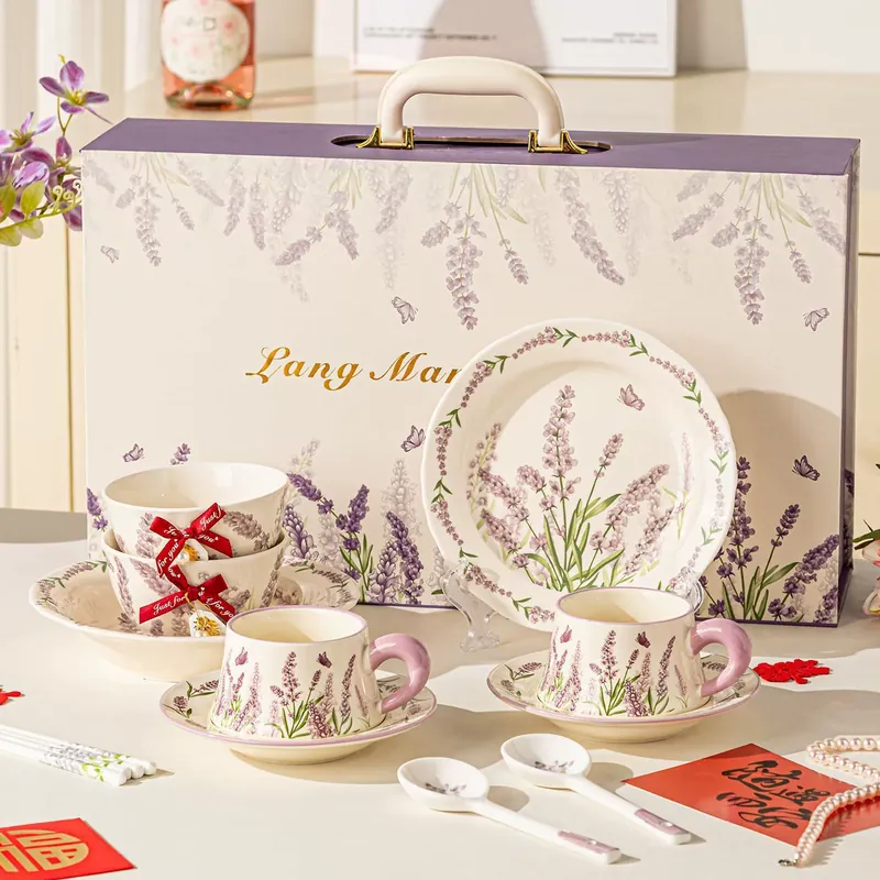 Service de vaisselle en porcelaine pour cadeau de mariage tableware view 3