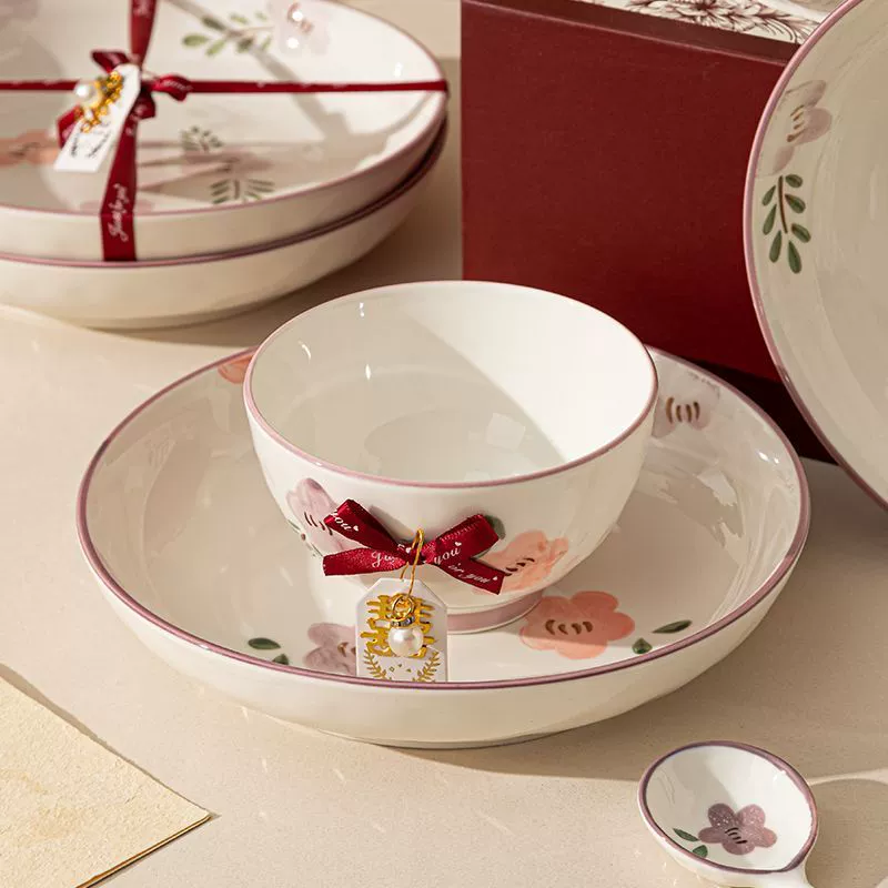 Service de vaisselle en porcelaine pour cadeau de mariage tableware view 2