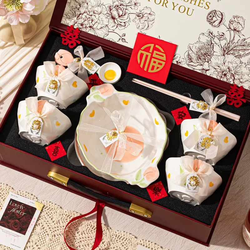 Service de vaisselle en porcelaine pour cadeau de mariage tableware