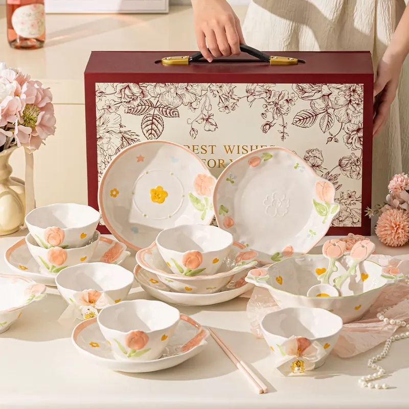 Service de vaisselle en porcelaine pour cadeau de mariage tableware view 3