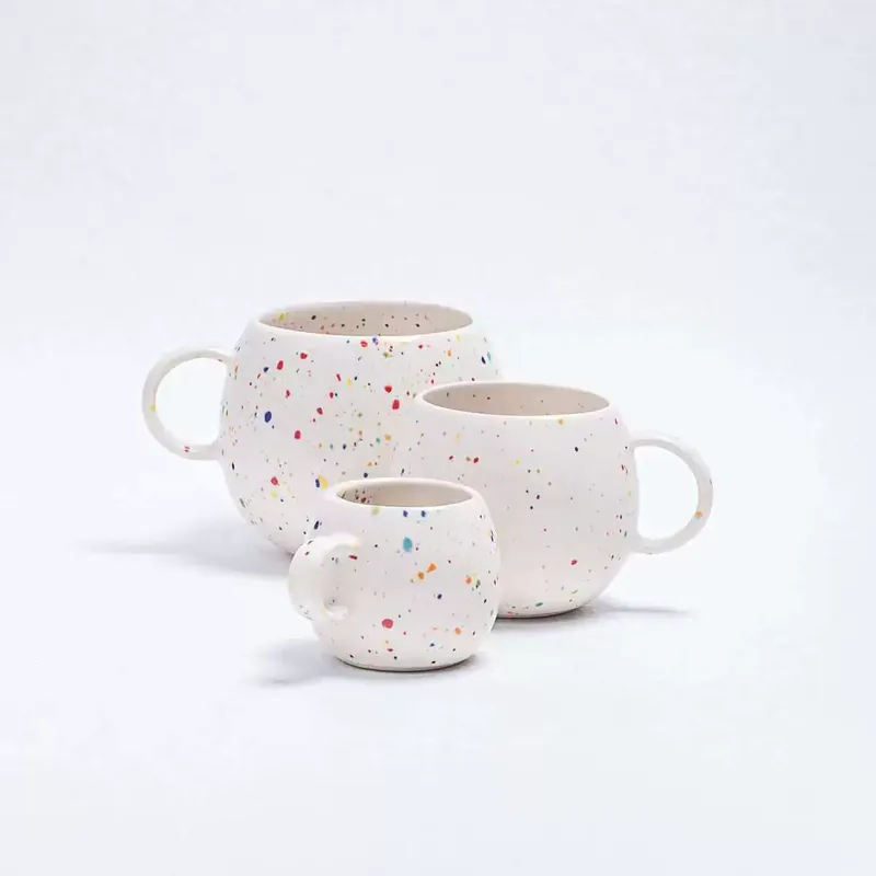 도자기 머그컵 스플래터 유약 tableware view 6