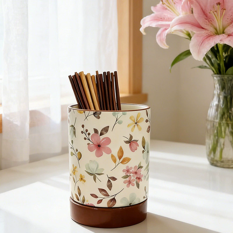 Керамическая подставка для палочек с дренажем tableware view 6