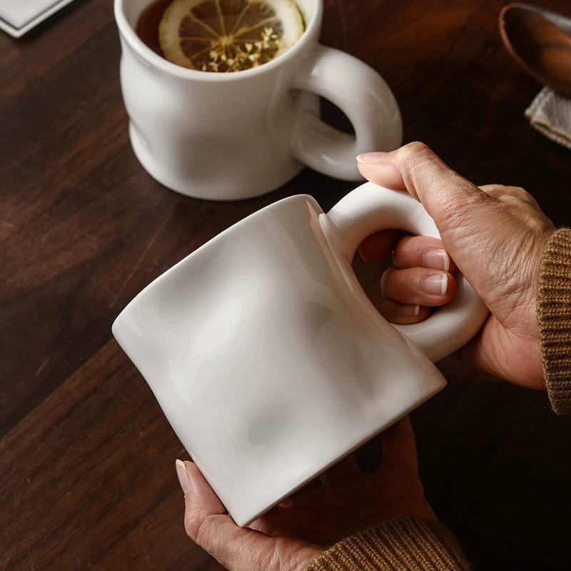 Porcelain Mug with Irregular Shape tableware view 2