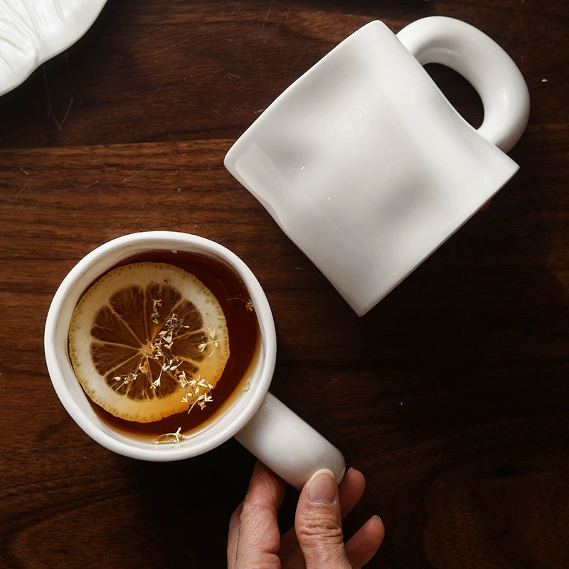 Porcelain Mug with Irregular Shape tableware view 3