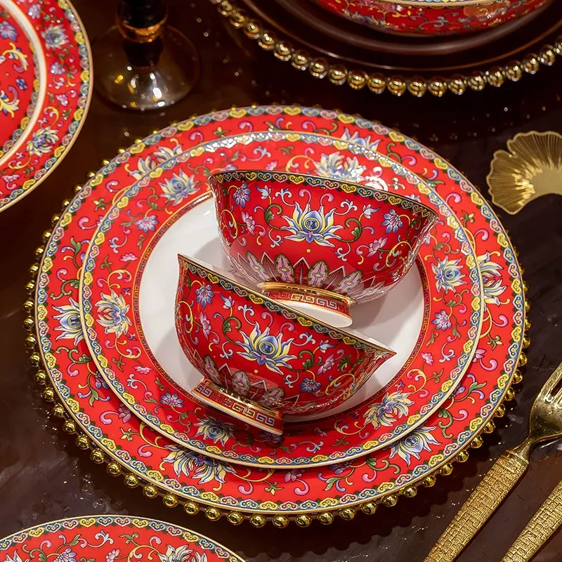 Enamel Ceramic Tableware Set tableware
