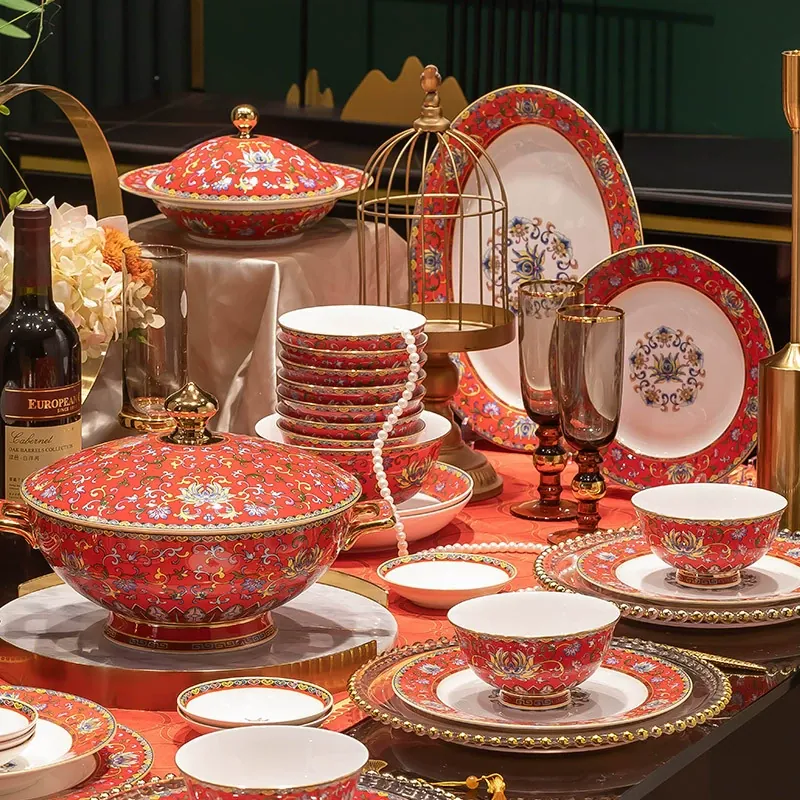 Enamel Ceramic Tableware Set tableware view 3