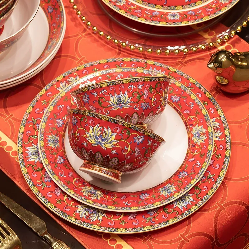 Enamel Ceramic Tableware Set tableware view 4