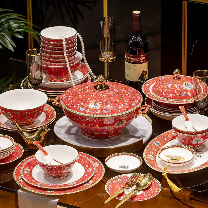 Enamel Ceramic Tableware Set tableware view 5
