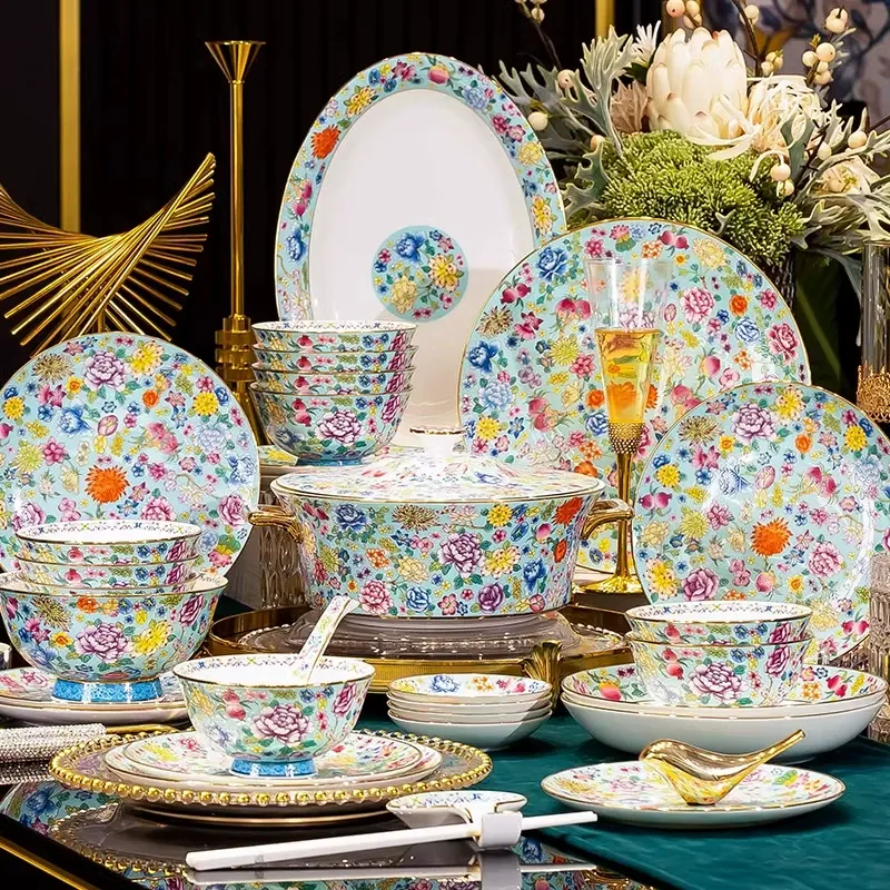 Enamel Bone China Rice Bowl tableware view 4