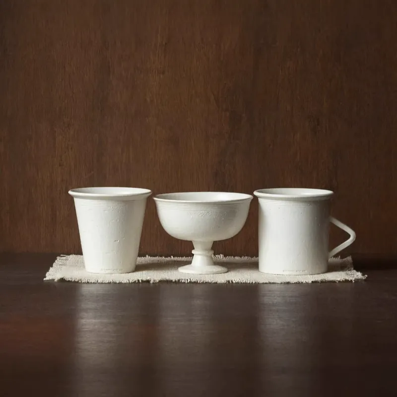 Porcelain Yogurt Cup with Pedestal