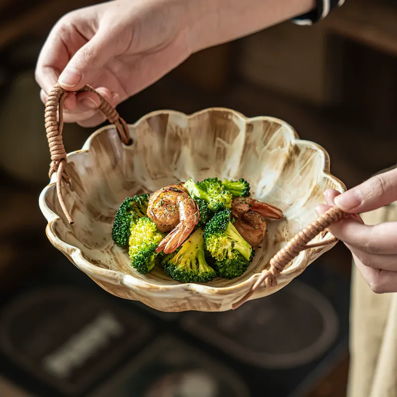 Rope Woven Stoneware Bowl