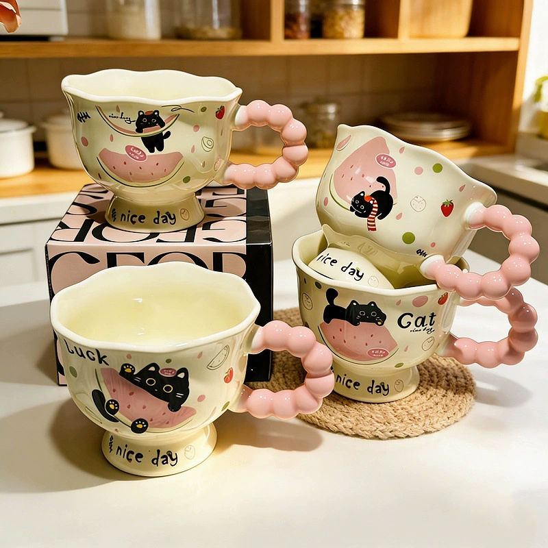 Ceramic Bear Handle Mug tableware view 3
