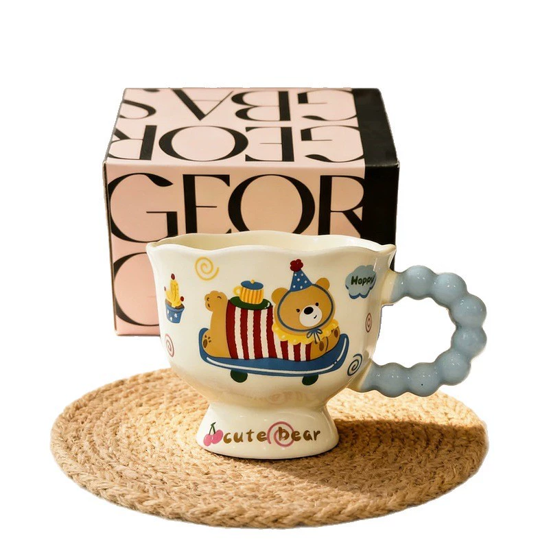 Ceramic Bear Handle Mug tableware view 5