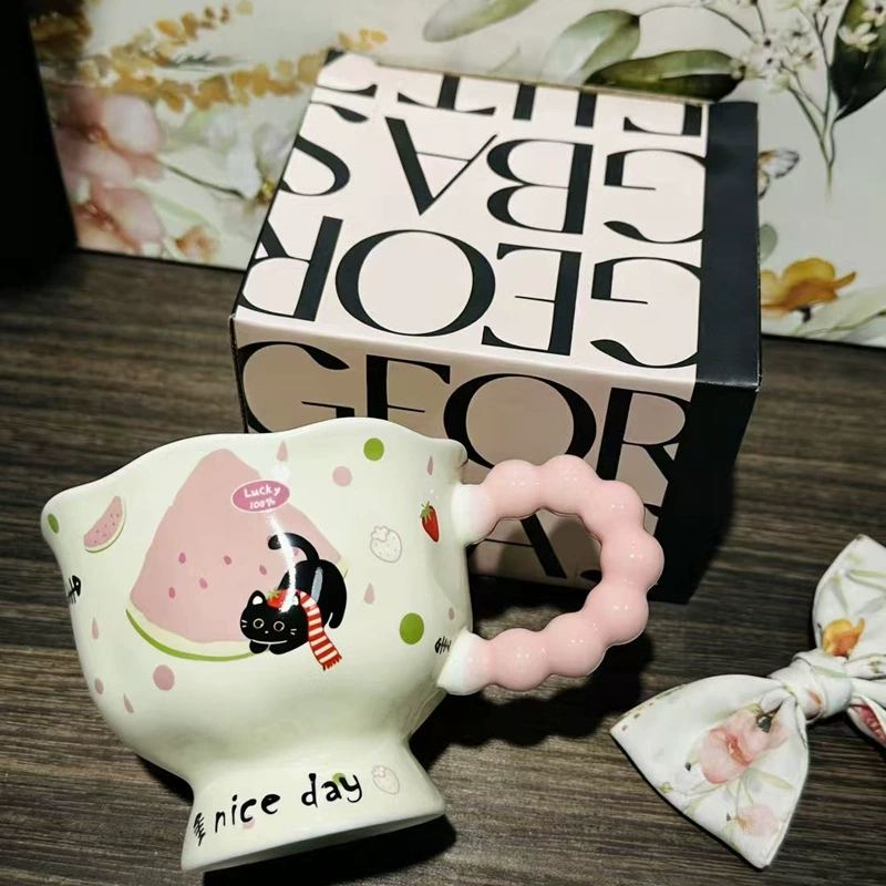 Ceramic Bear Handle Mug tableware view 9