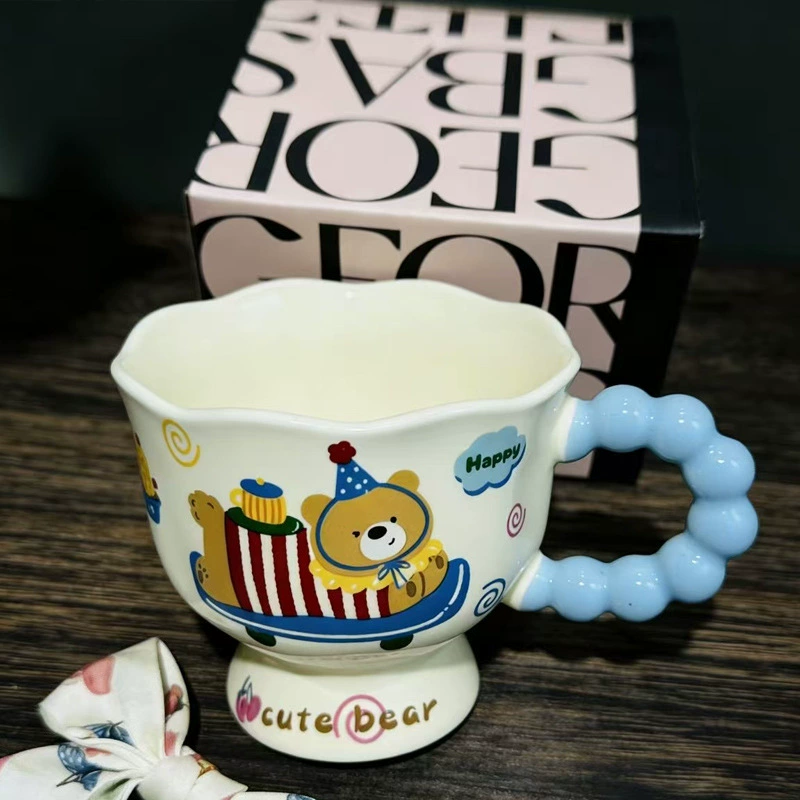 Ceramic Bear Handle Mug tableware view 10