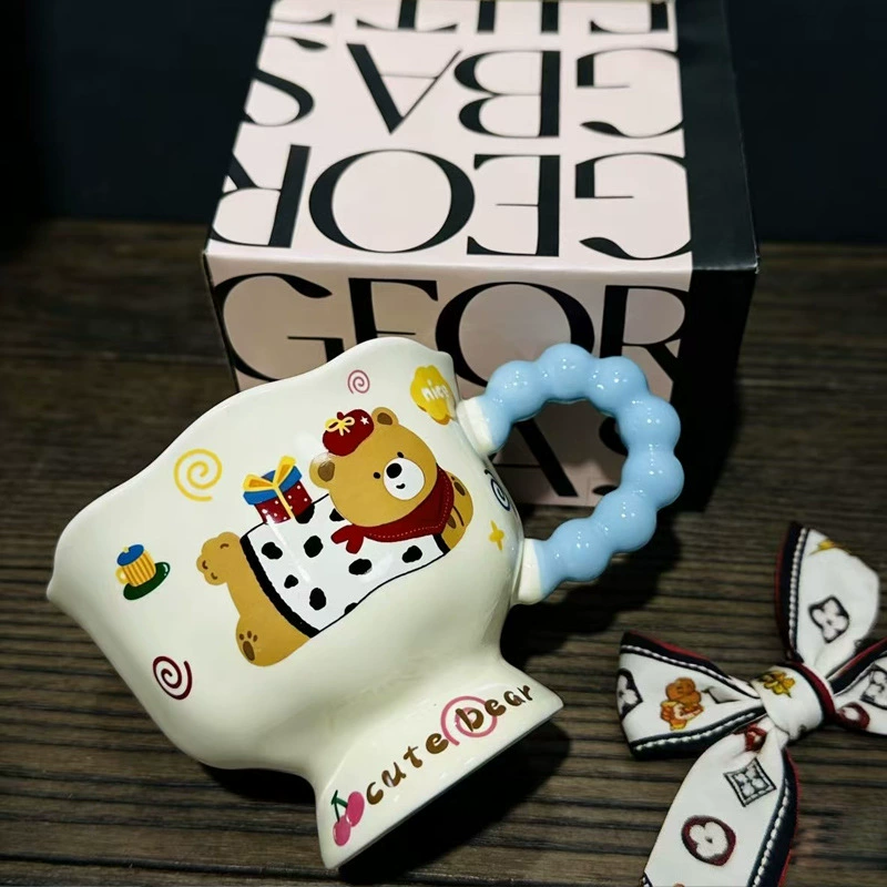 Ceramic Bear Handle Mug tableware view 11