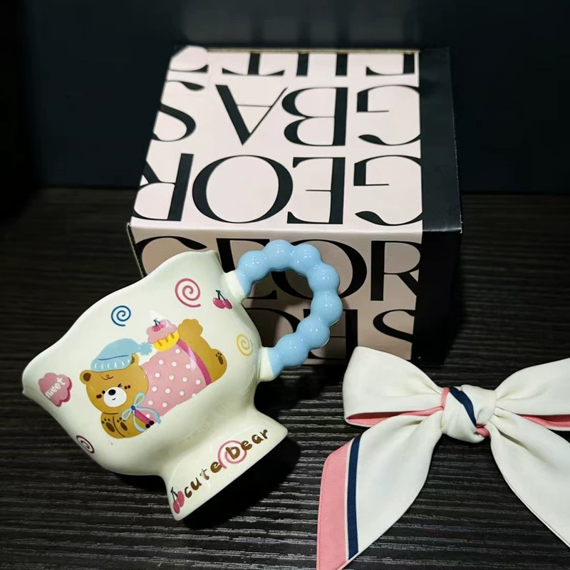 Ceramic Bear Handle Mug tableware view 12