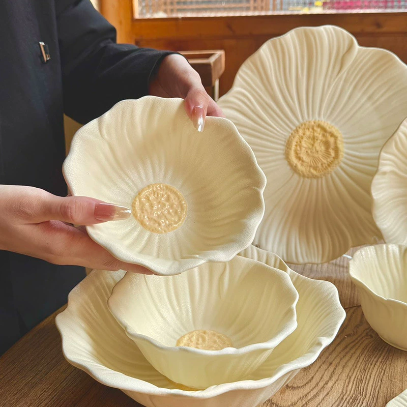 Flower Ceramic Dinnerware Set tableware view 3
