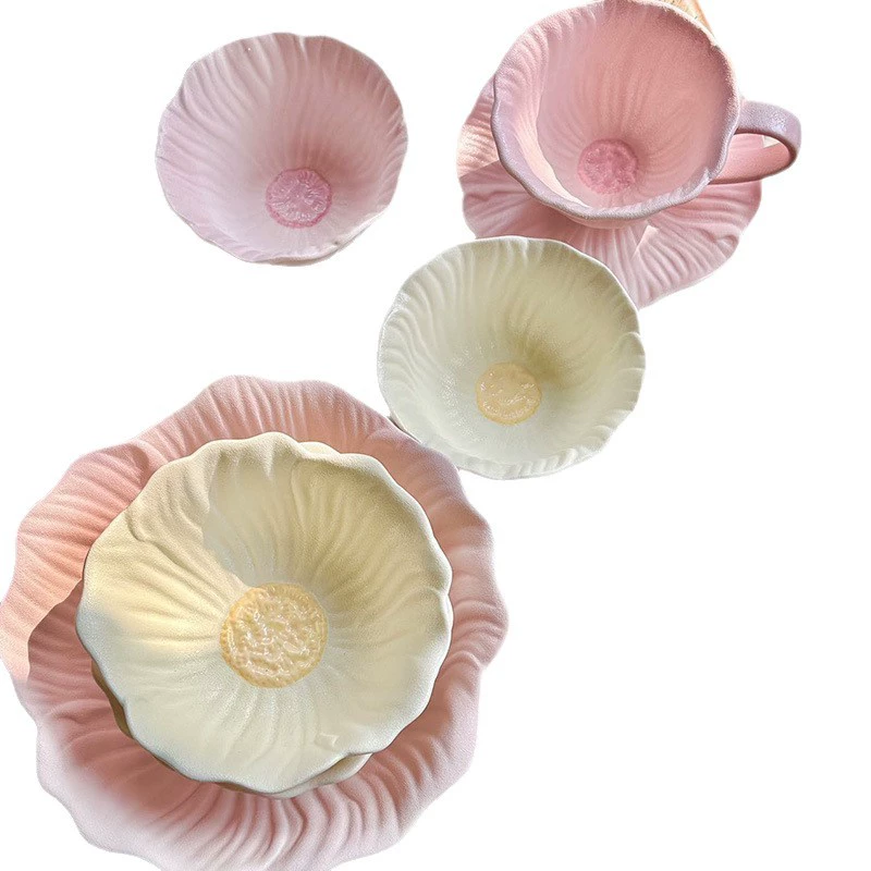 Flower Ceramic Dinnerware Set tableware view 5