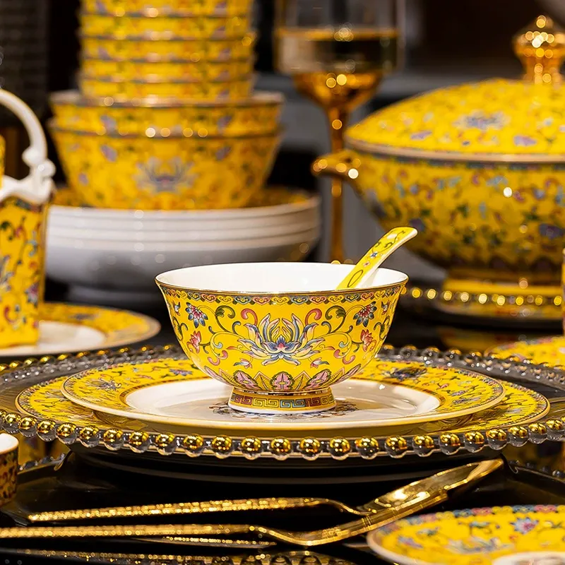Enamel Ceramic Tableware Set tableware