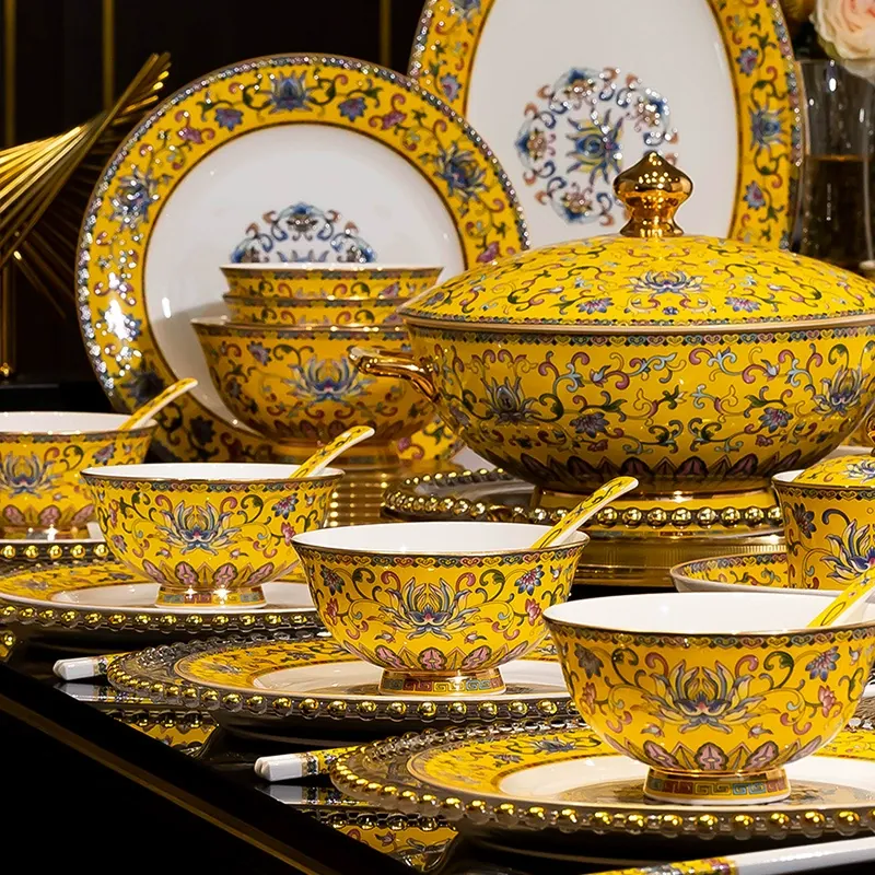 Enamel Ceramic Tableware Set tableware view 3