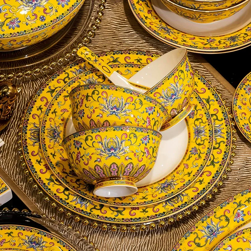 Enamel Ceramic Tableware Set tableware view 4