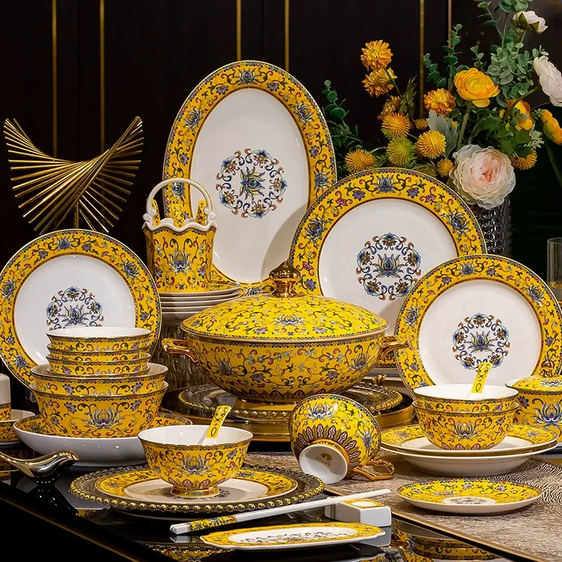 Enamel Ceramic Tableware Set tableware view 5