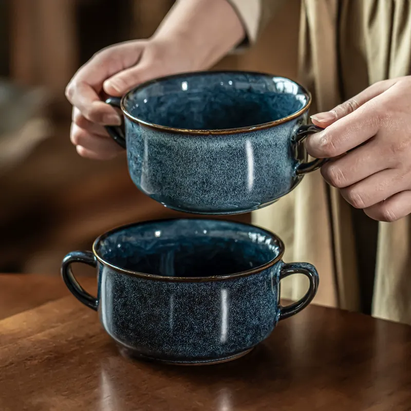 Vintage Handle Ceramic Bowl