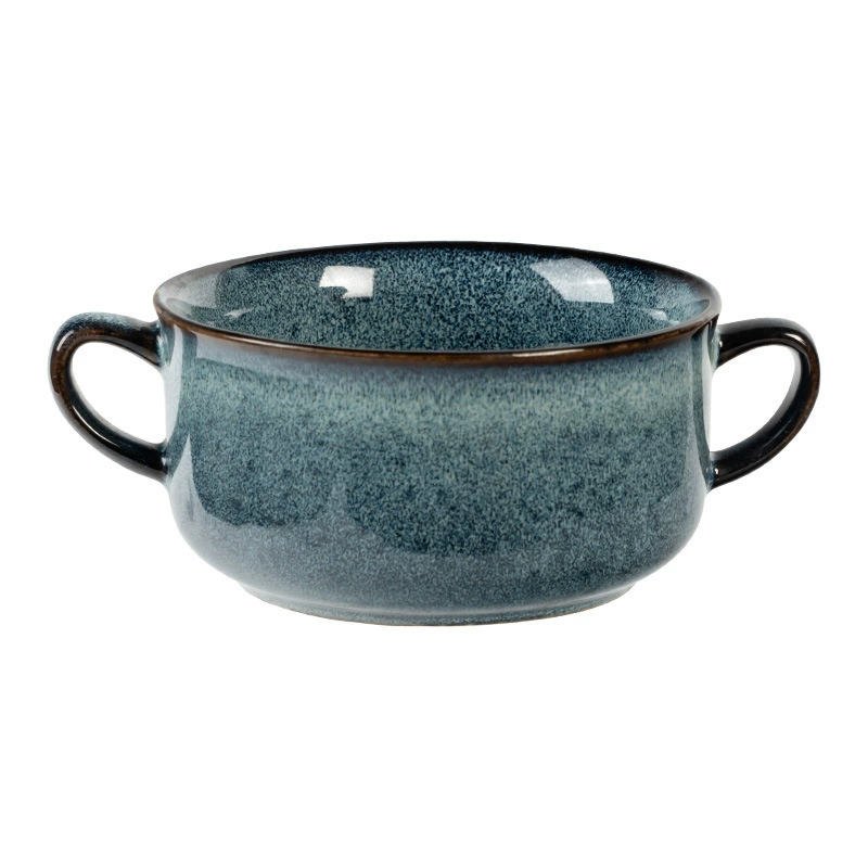 Vintage Handle Ceramic Bowl tableware view 5