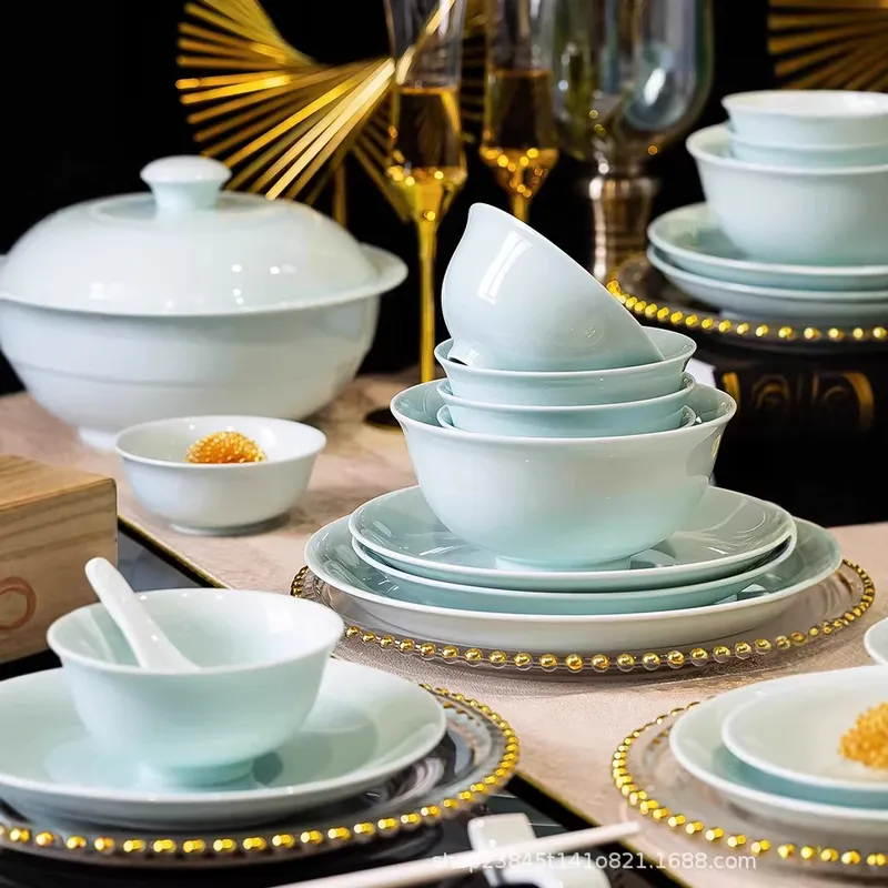 Celadon Ceramic Rice Bowl tableware view 3