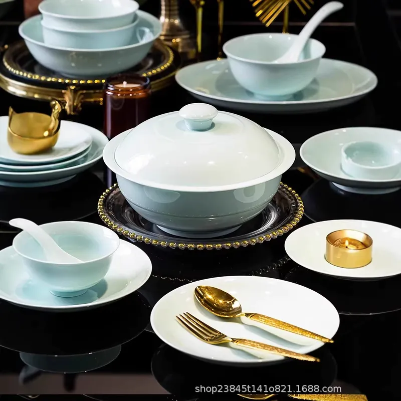 Celadon Ceramic Rice Bowl tableware view 4