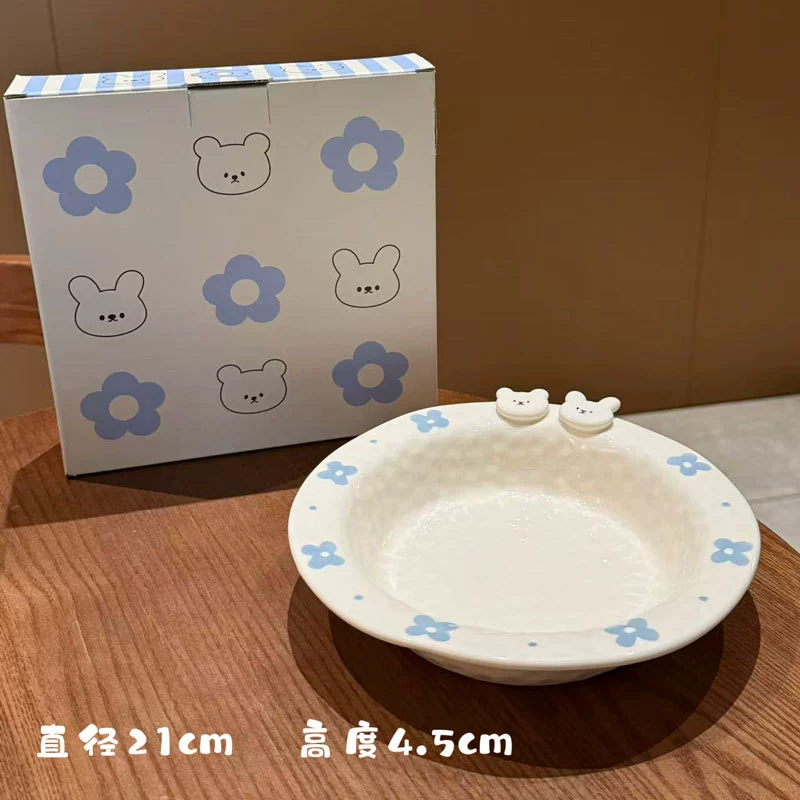 Service de table en céramique animaux mignons tableware view 12