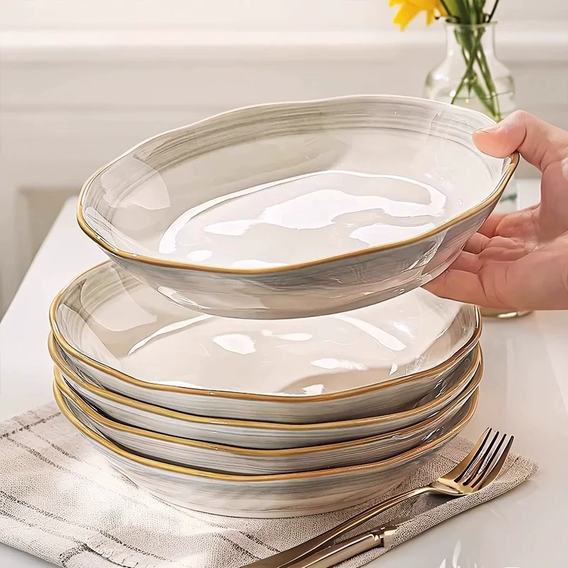Thickened Ceramic Dinner Plate