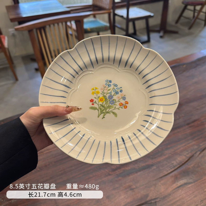 طقم طبق عشاء ووعاء بورسلين عتيق tableware view 6