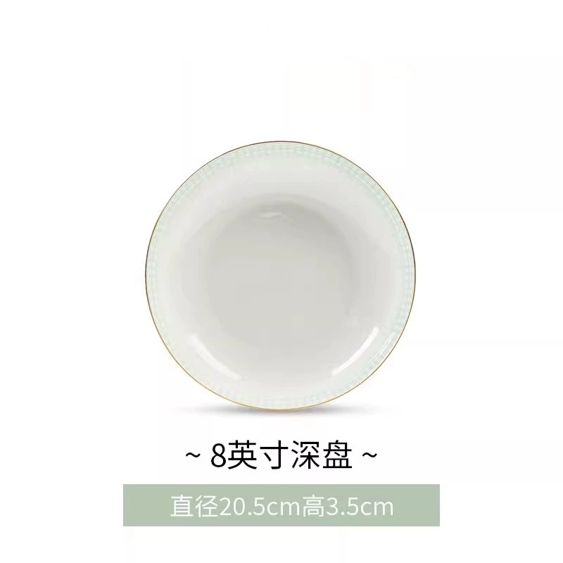 Tazón de arroz de porcelana de hueso tableware view 11