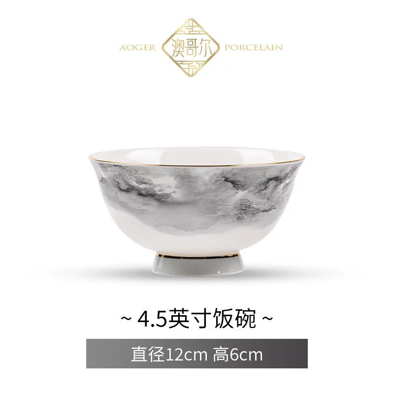 Bone China Rice Bowl tableware view 6