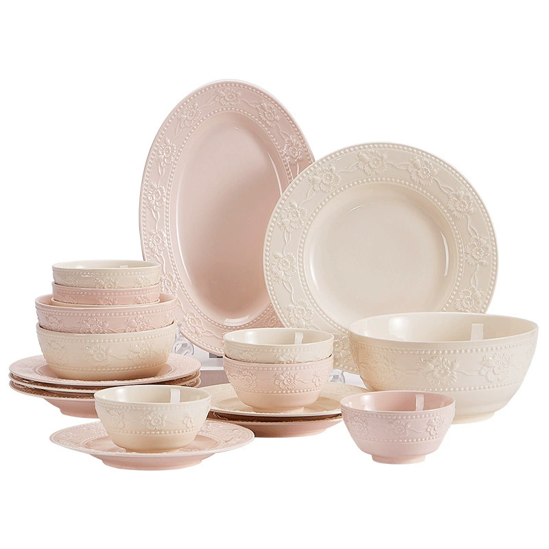 Strawberry Relief Ceramic Tableware Set tableware view 5