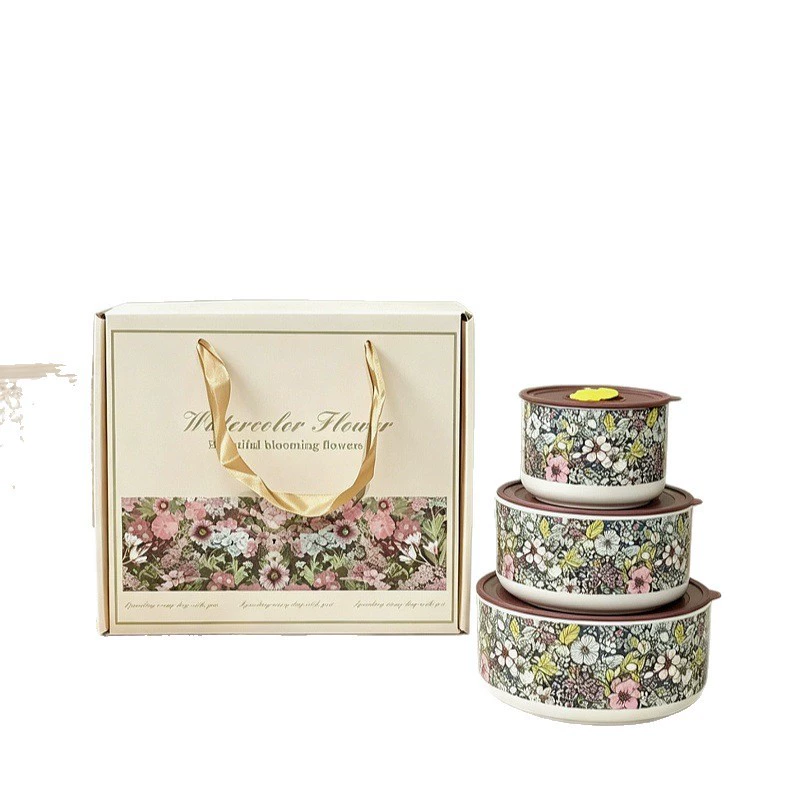 طقم أوعية تخزين سيراميك من 3 قطع tableware view 5