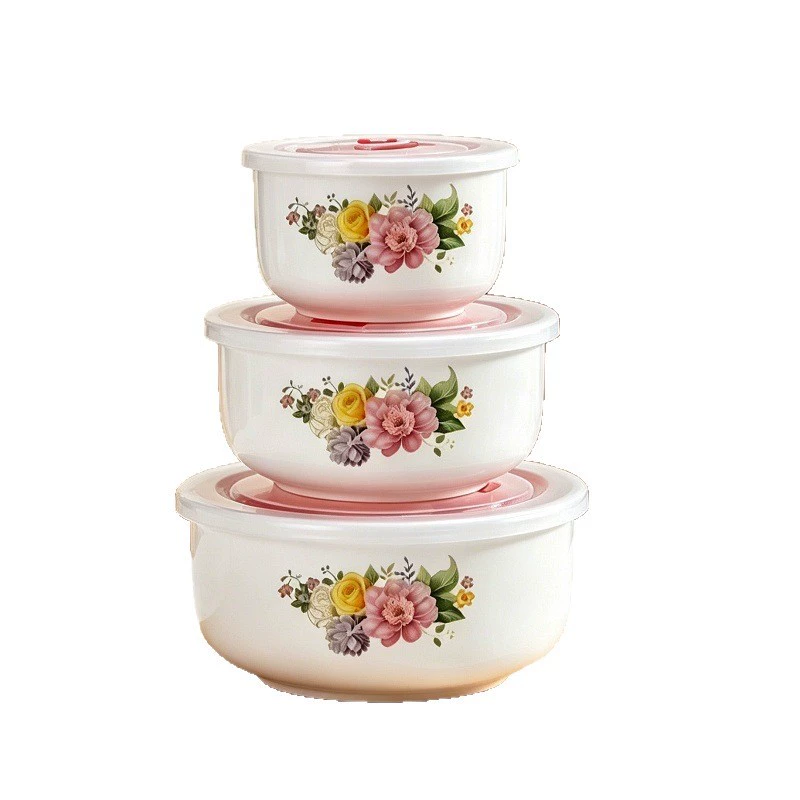 Ensemble de bols de rangement en céramique avec couvercles tableware view 5