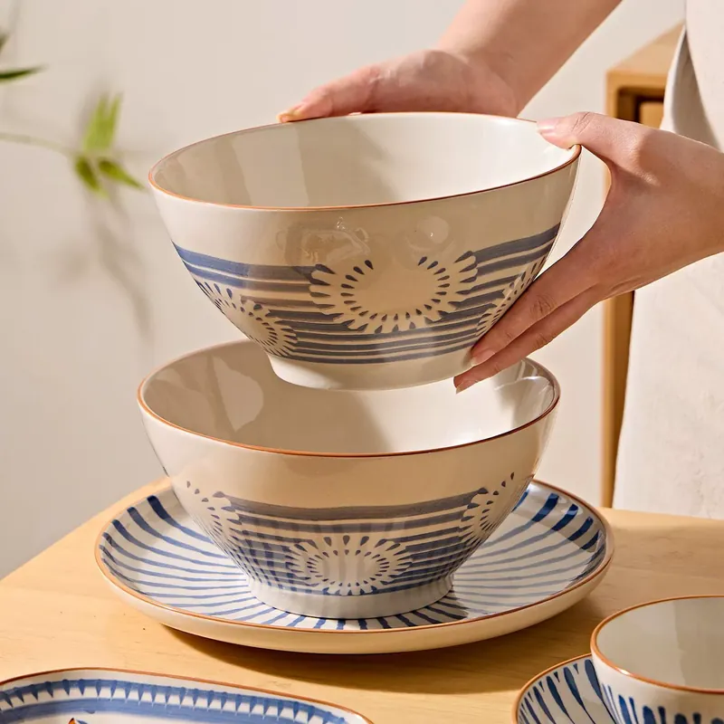 Japanese Retro Ceramic Bowl Set